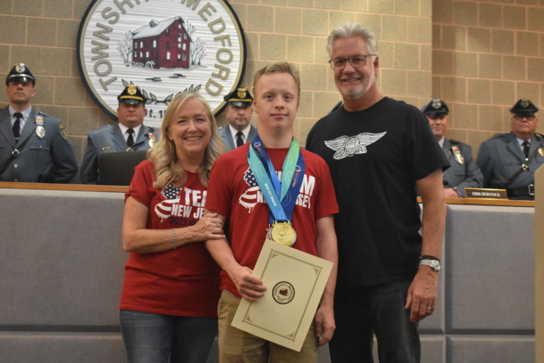 Council recognizes Special Olympic athlete, police promotions