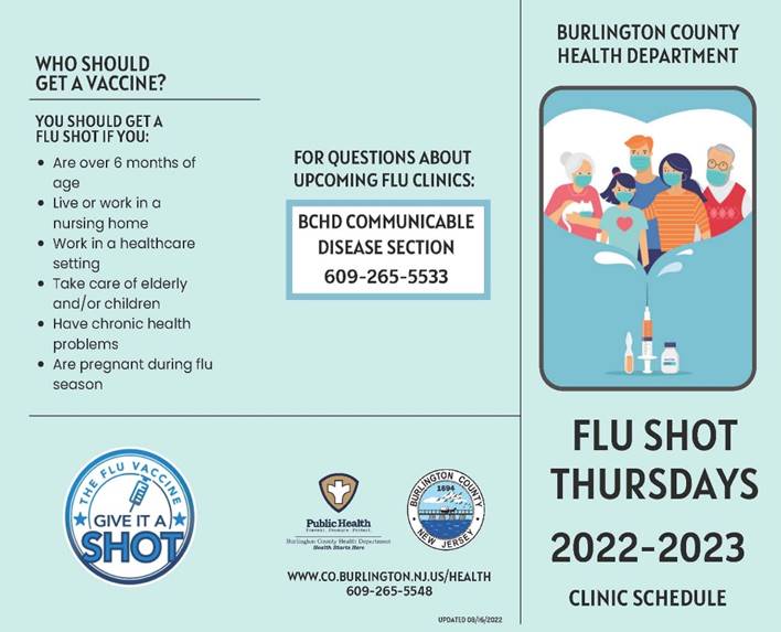 Burlington County offering flu shots through Jan. 3