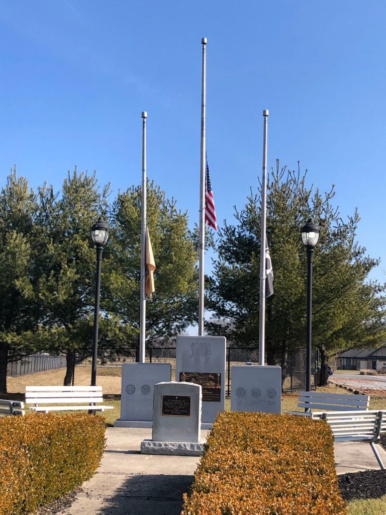 Commission, legion post honor vets with memorial bricks