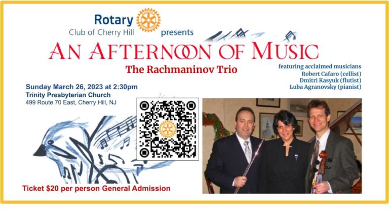 An afternoon of music with Rotary Club of Cherry Hill
