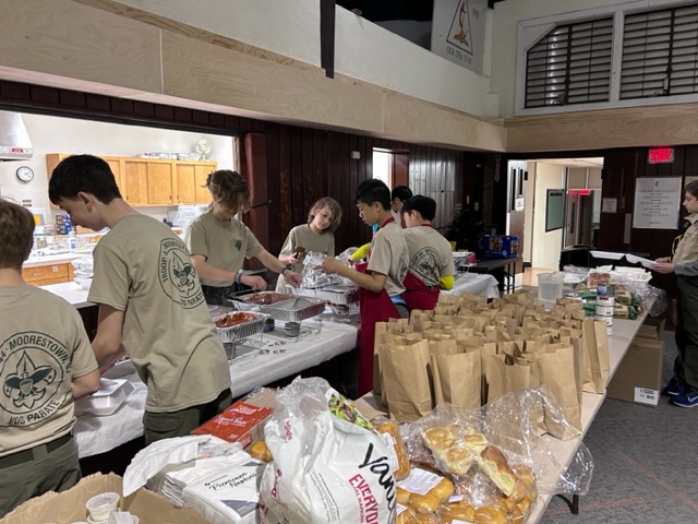 Scouts troops spaghetti dinner serves residents