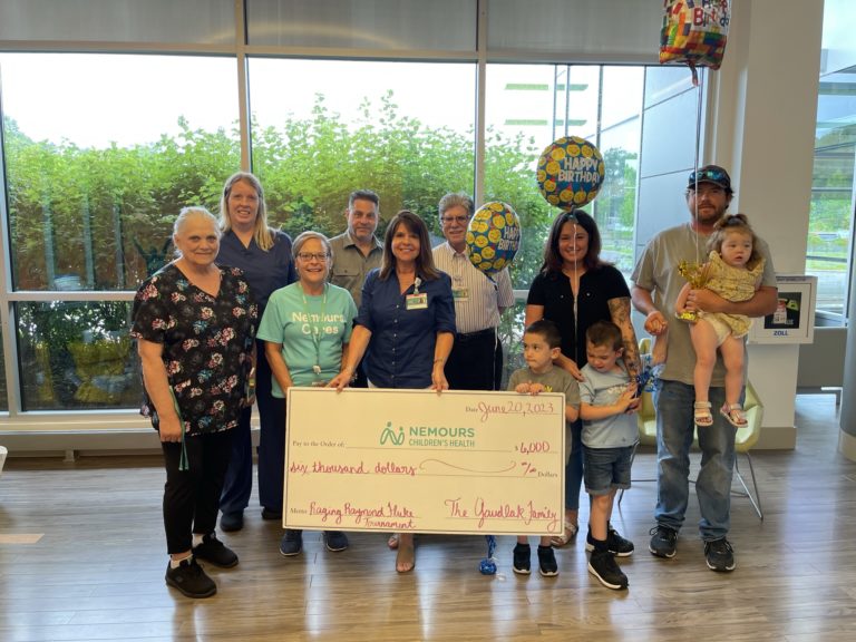 Nemours Children Health receives $6,000 donation from Gaudlap  family