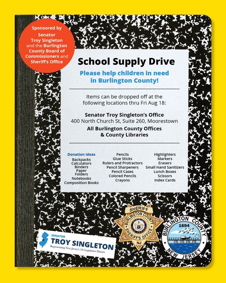 Burlington County collects school supplies for families in need