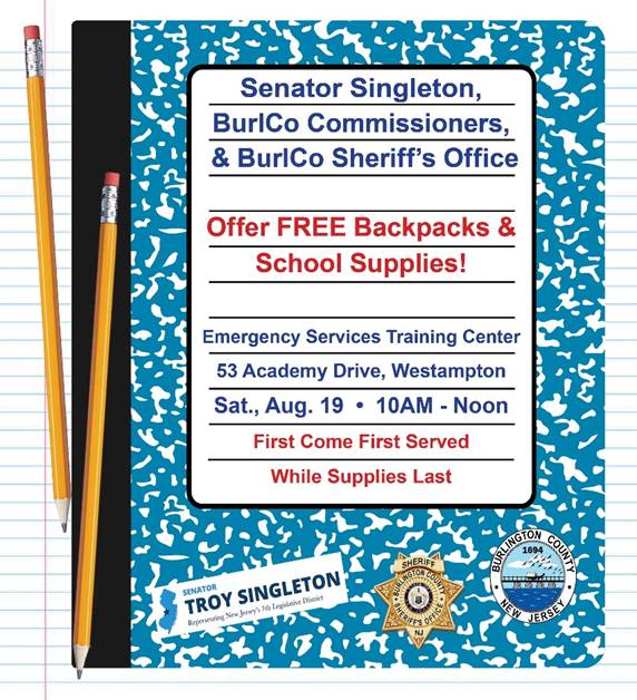 One week remaining to donate school supplies for needy Burlington County families