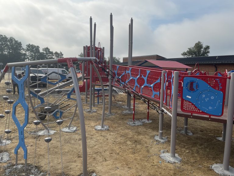 Inclusive school playground nears  completion