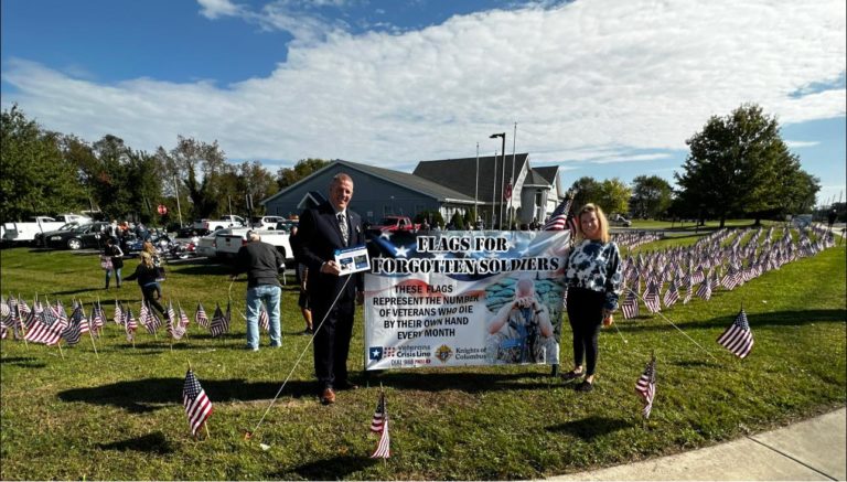 For vets: A sea of red, white and blue