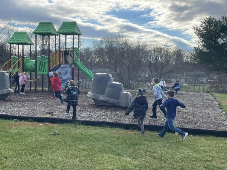 Elementary school unveils new playground