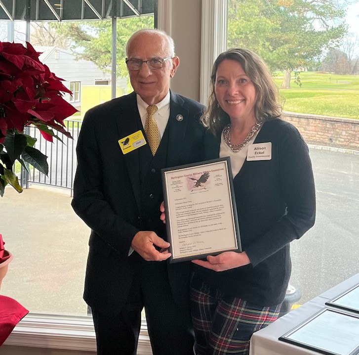 County commissioner honored for leadership and support for Joint Base, military families