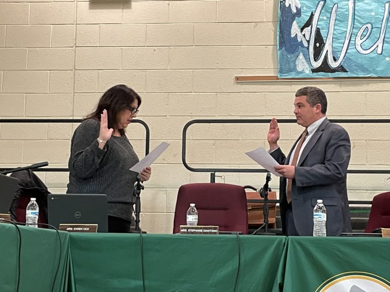 School board member sworn in for one-year term