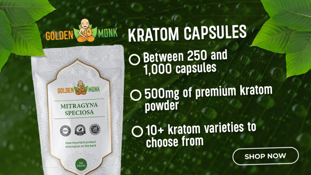 Golden Monk - Kratom Capsules