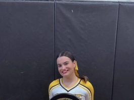 Bella Bringhurst credits her sister and mom for helping her in cheerleading. CONTRIBUTED PHOTO