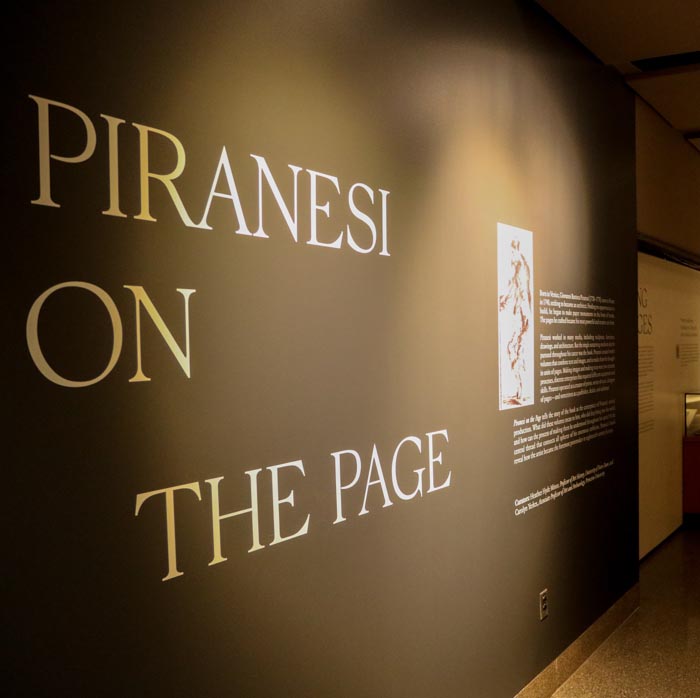 Piranesi on the Page - exhibition at Princeton University Library