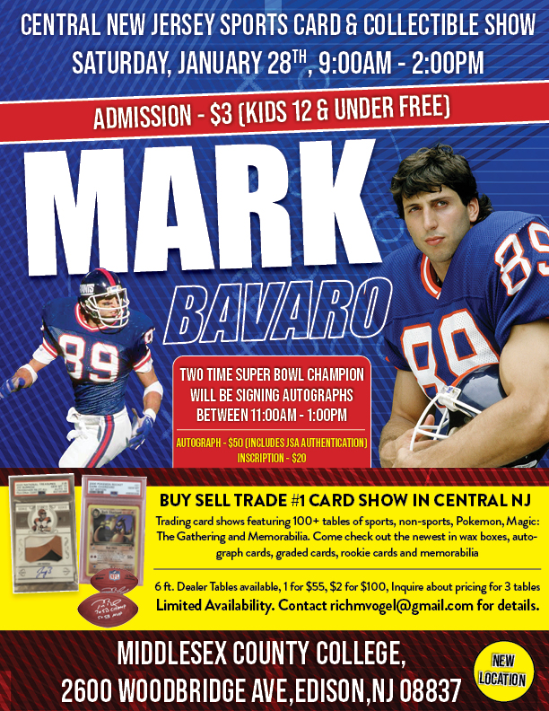 Central NJ Sports Cards & Collectibles Show