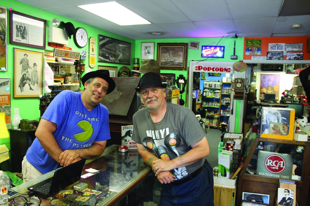 Co-owners Dave Allen and George Hagerty (above) opened Allen’s Attic last year. The store includes a room of old video games (below) along with more traditional nostalgia and novelty items.  