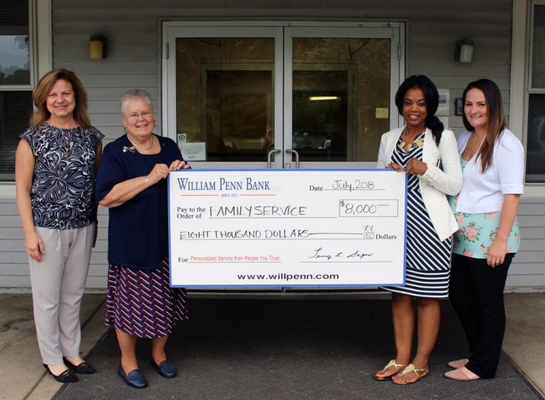 William Penn Bank Charitable Foundation awards $8,000 to Family Service