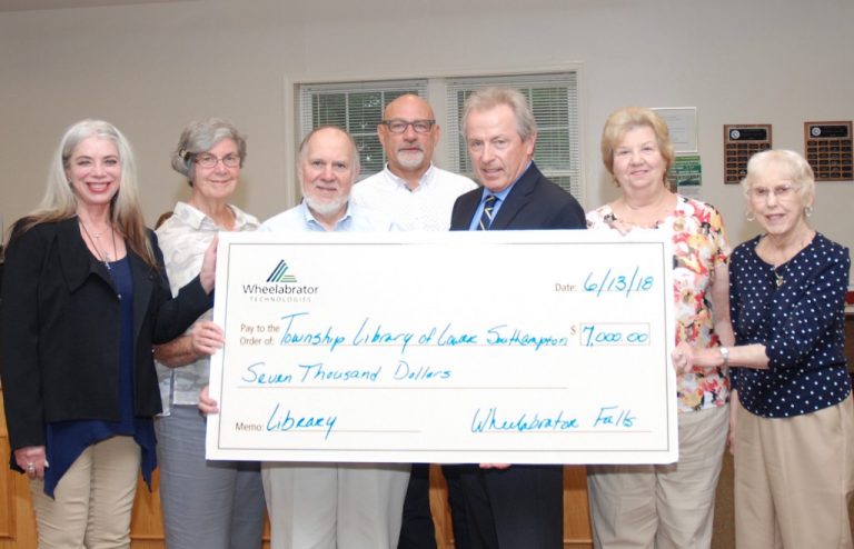 Township Library of Lower Southampton receives donation