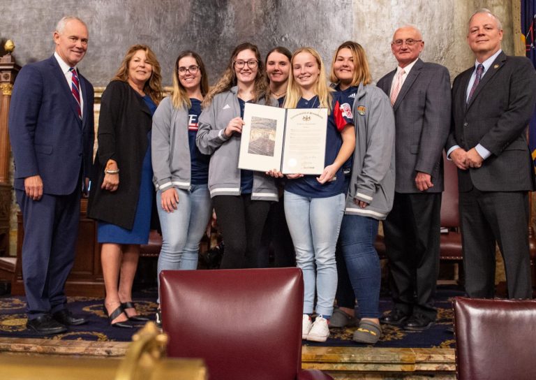 Davis welcomes Levittown United to Capitol, House chamber
