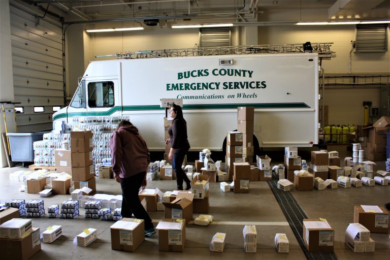 Large shipment of COVID-19 gear arrives at Emergency Operations Center in Ivyland