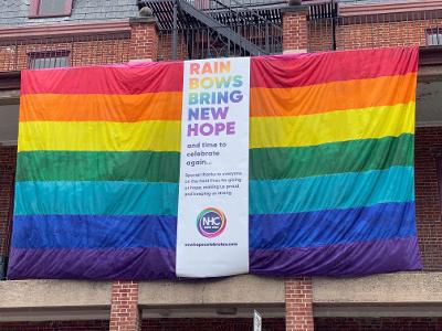 New Hope Celebrates raises Equality flag