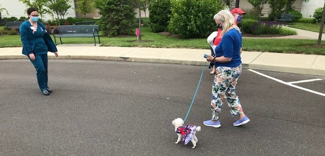 St. Mary frontline workers mingle with furry friends