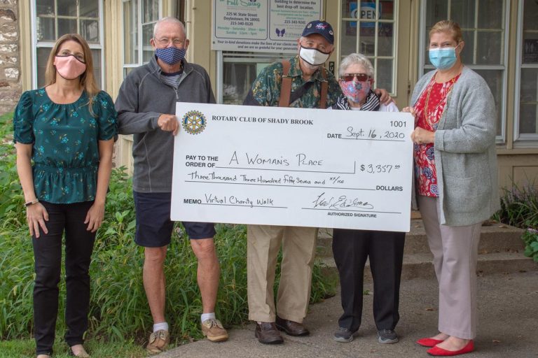 Rotary Club of Shady Brook donates to A Woman’s Place, Leukemia & Lymphoma Society