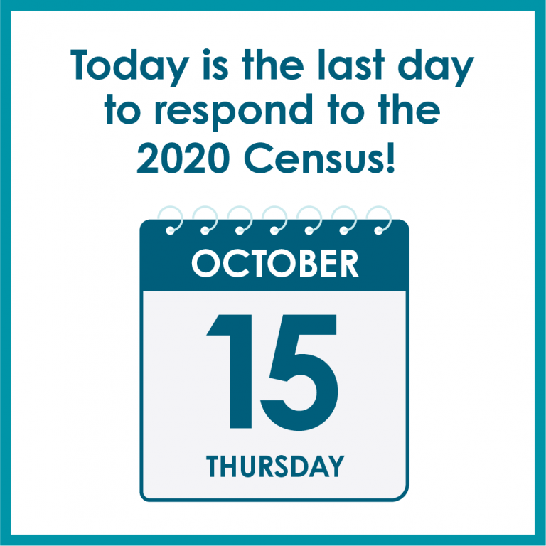 Today is the last day to respond to the 2020 Census