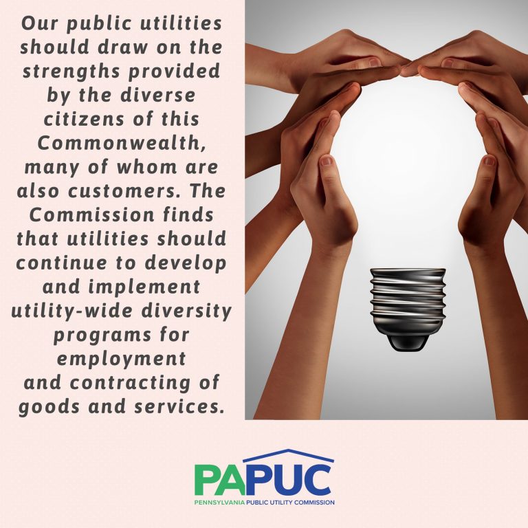 PA Public Utility Commission proposes diversity reporting