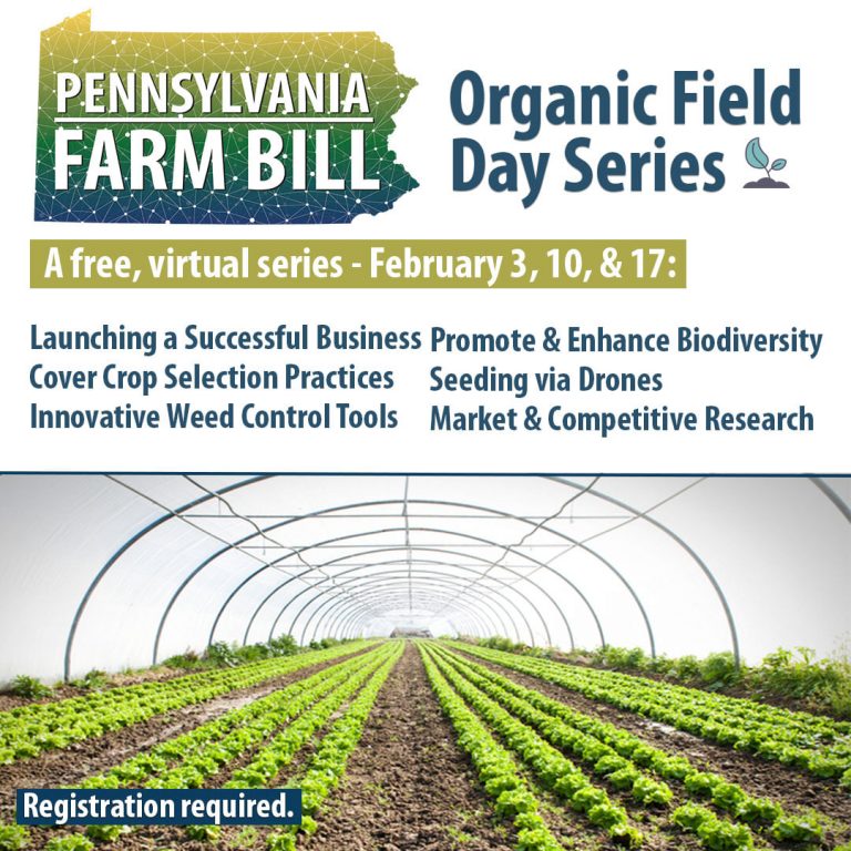 Dept. of Agriculture offers free virtual organic field day series for farmers