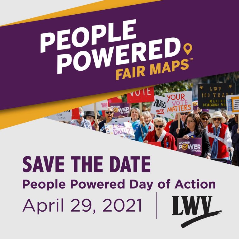 League of Women Voters to participate in ‘People Powered Fair Maps National Day of Action’