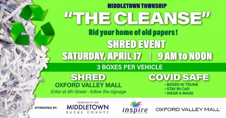 Free shredding event at Oxford Valley Mall set for April 17