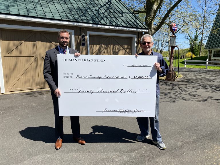 Epstein Humanitarian Fund donates to Bristol Township School District’s students in need