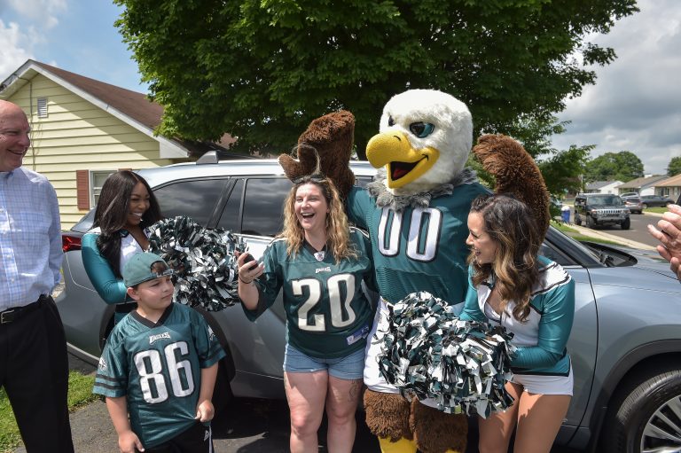 Fairless Hills Eagles fan surprised with new Toyota