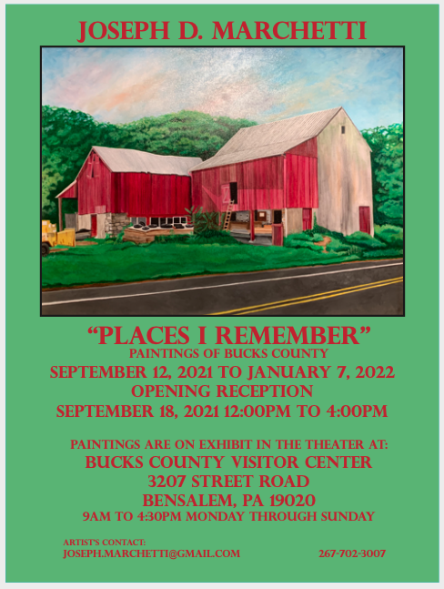 ‘Places I Remember’ art exhibit on display at Bucks County Visitor Center