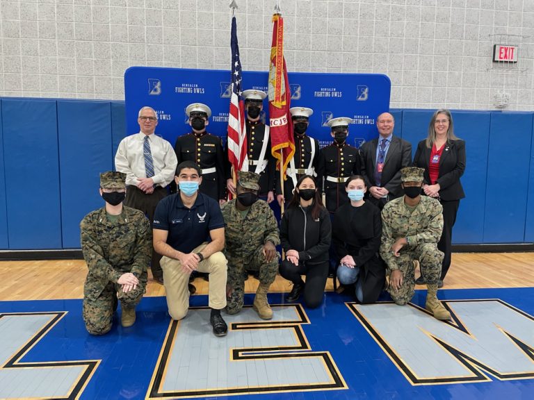 Bensalem High School Marine Corps JROTC recognized as Naval Honor School