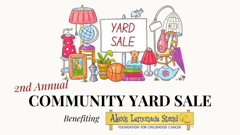 Community yard sale in Newtown