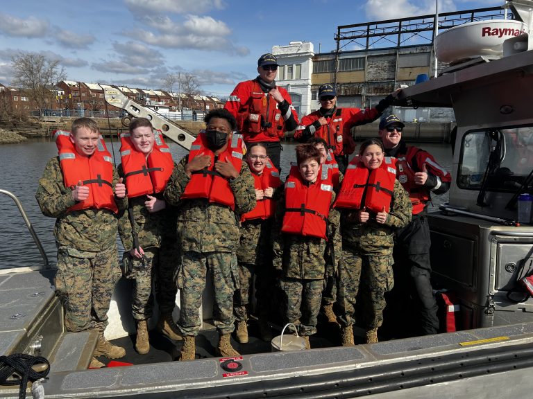 Bensalem Marine Corps JROTC visits US Coast Guard Station
