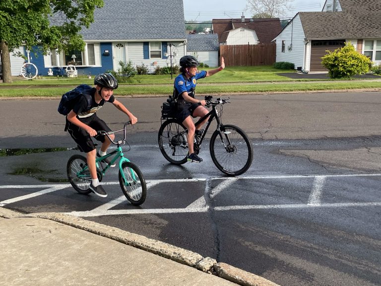 Bike to School Safety Day in Levittown
