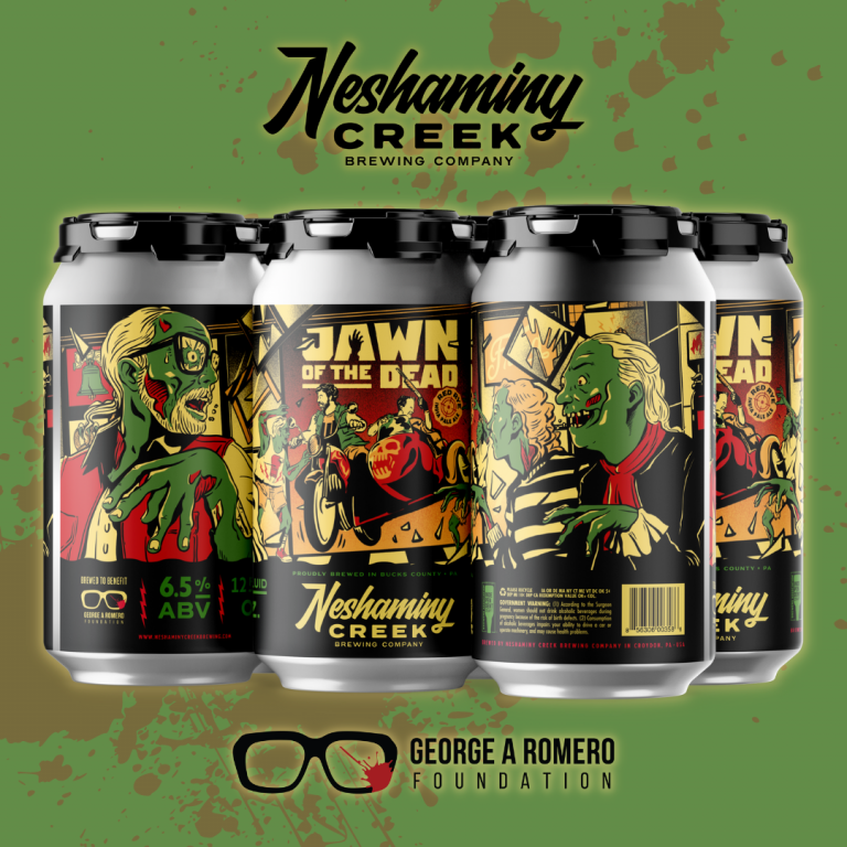 Neshaminy Creek partners with George A. Romero Foundation for new brew