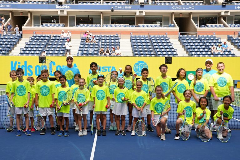 Local tennis players participate in ‘Kids On Court’