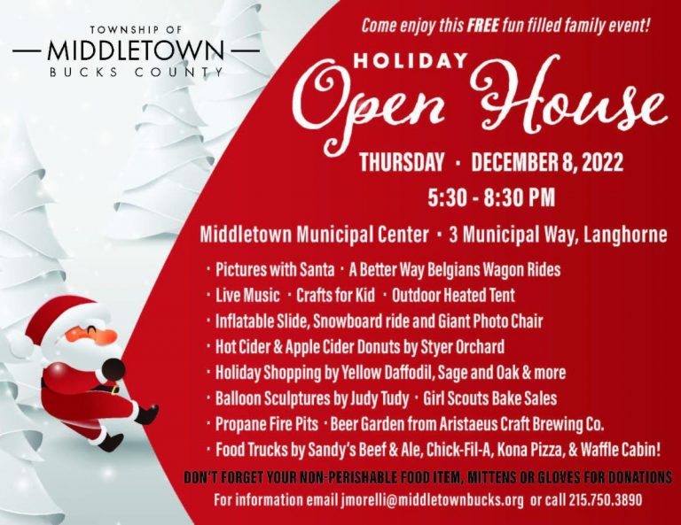 Holiday Open House set for Dec. 8 in Middletown