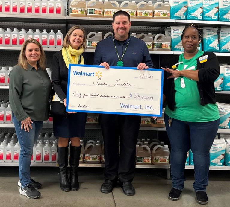 Walmart Foundation awards $24,000 to Sunshine Foundation