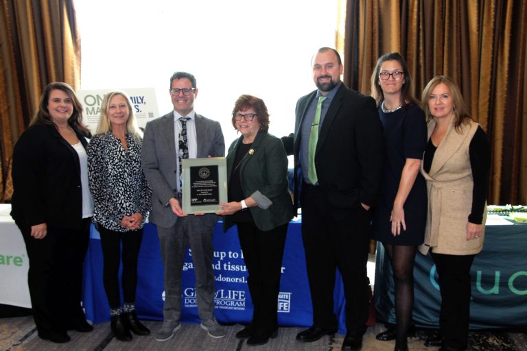 St. Mary honored for support of Gift of Life Donor Program