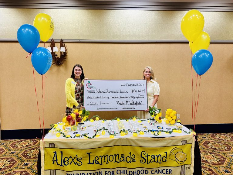 The Malvern School donates $130,000+ to Alex’s Lemonade Stand