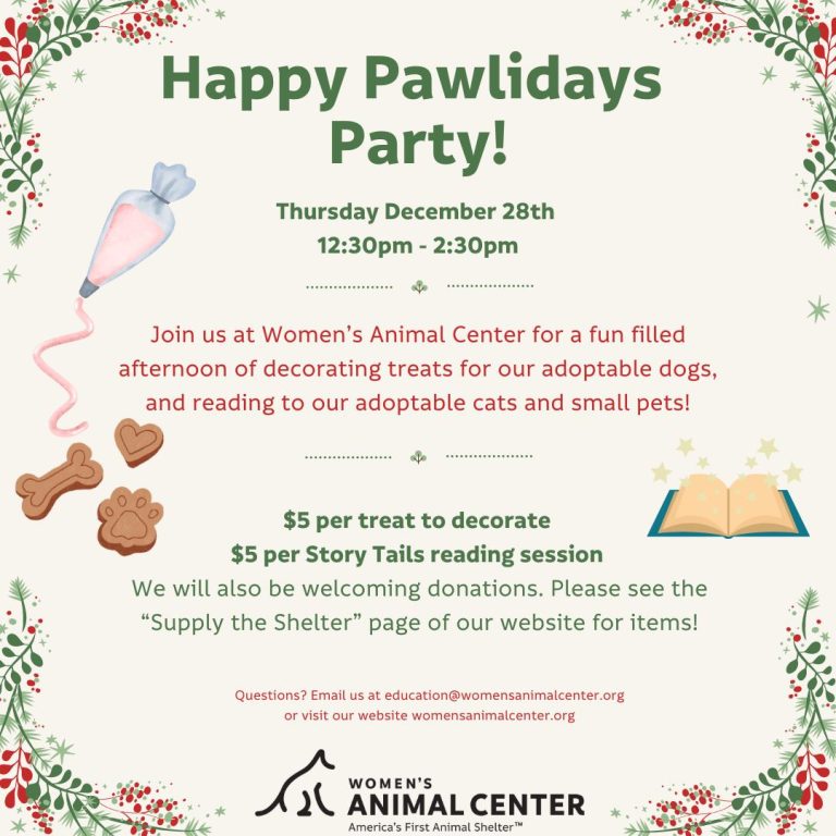 ‘Happy Pawlidays Party’ set for Dec. 28