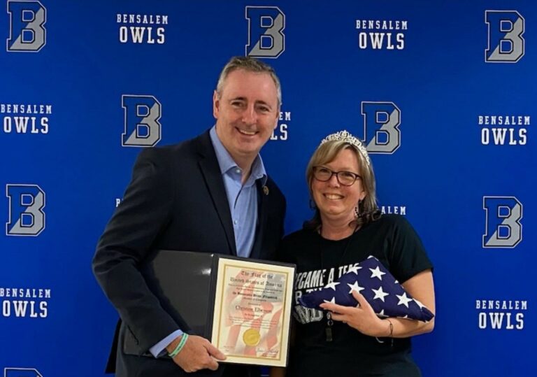 Bensalem Teacher of the Year honored by Fitzpatrick 